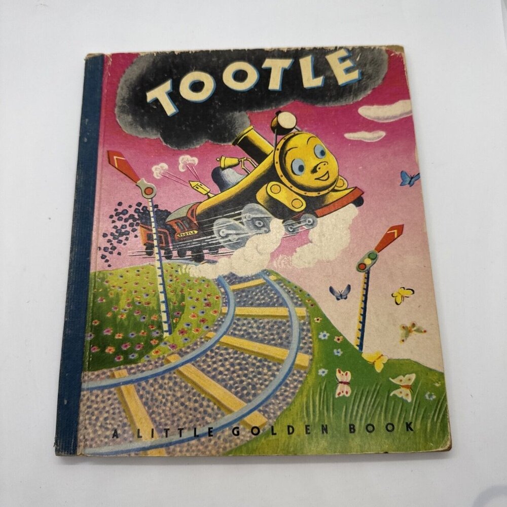 Vintage 1945 “TOOTLE” Little Golden Book, 3rd Printing Collectible